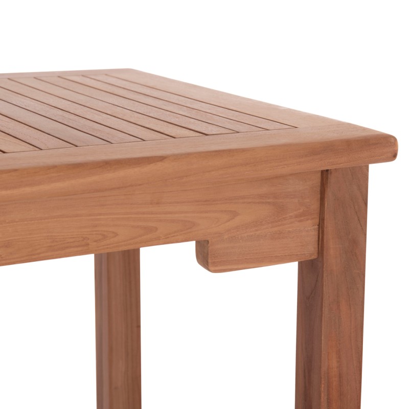 SET BAR TABLE WITH 4 BAR STOOLS NIKOL FK10916 TEAK WOOD IN NATURAL COLOR SET BAR TABLE WITH 4 BAR STOOLS NIKOL FK10916 TEAK WOOD IN NATURAL COLOR