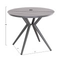 OUTDOOR DINING SET 5PCS HIGER FK10836.01 ALUMINUM & TEXTILENE--GREY OUTDOOR DINING SET 5PCS HIGER FK10836.01 ALUMINUM & TEXTILENE--GREY