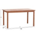 OUTDOOR DINING SET 5PCS EBENIZER FK10915 TEAK WOOD IN NATURAL COLOR