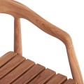 OUTDOOR DINING SET 5PCS EBENIZER FK10915 TEAK WOOD IN NATURAL COLOR