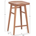 SET BAR TABLE WITH 2 BAR STOOLS BOLMAR FK10917 TEAK WOOD IN NATURAL COLOR SET BAR TABLE WITH 2 BAR STOOLS BOLMAR FK10917 TEAK WOOD IN NATURAL COLOR