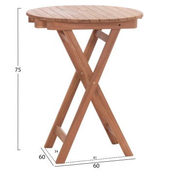 OUTDOOR DINING SET 3PCS FOLDABLE HEIDEL FK10921 TEAK WOOD IN NATURAL OUTDOOR DINING SET 3PCS FOLDABLE HEIDEL FK10921 TEAK WOOD IN NATURAL
