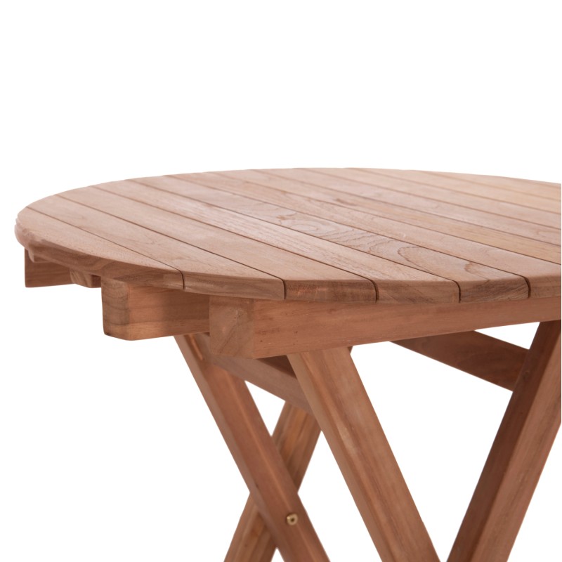 OUTDOOR DINING SET 3PCS FOLDABLE HEIDEL FK10921 TEAK WOOD IN NATURAL