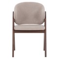 DINING CHAIR HANA FK9746.11 RUBBERWOOD IN BLACK-FABRIC IN GREY 55,5x60x85Hcm. DINING CHAIR HANA FK9746.11 RUBBERWOOD IN BLACK-FABRIC IN GREY 55,5x60x85Hcm.