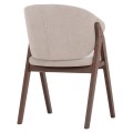 DINING CHAIR HANA FK9746.11 RUBBERWOOD IN BLACK-FABRIC IN GREY 55,5x60x85Hcm. DINING CHAIR HANA FK9746.11 RUBBERWOOD IN BLACK-FABRIC IN GREY 55,5x60x85Hcm.