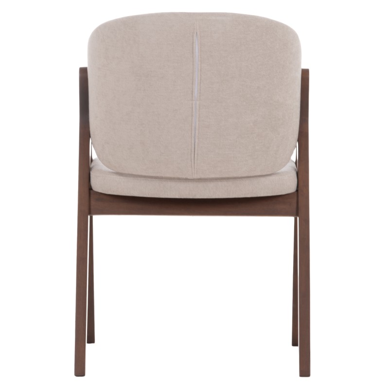 DINING CHAIR HANA FK9746.11 RUBBERWOOD IN BLACK-FABRIC IN GREY 55,5x60x85Hcm. DINING CHAIR HANA FK9746.11 RUBBERWOOD IN BLACK-FABRIC IN GREY 55,5x60x85Hcm.
