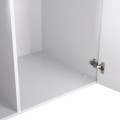 WARDROBE 3-LEAF WITH LOFT CARLY FK10891.05 MELAMINE IN WHITE 150x55x240Hcm