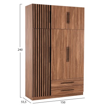 BEDROOM FURNITURE SET 6PCS HARRY FK10912.01 MELAMINE IN NATURAL WOOD & BLACK--FOR MATTRESS 160X200cm BEDROOM FURNITURE SET 6PCS HARRY FK10912.01 MELAMINE IN NATURAL WOOD & BLACK--FOR MATTRESS 160X200cm