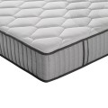DOUBLE BED WITH MATTRESS HARRY FK10914.01 MELAMINE IN NATURAL WOOD COLOR & BLACK--FOR 160x200cm
