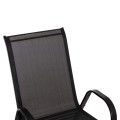 OUTDOOR DINING SET 5PCS BRUNO FK10894.03 METAL & TEXTILENE-- BLACK