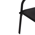 OUTDOOR DINING SET 5PCS BRUNO FK10894.03 METAL & TEXTILENE-- BLACK