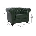 LIVING ROOM SET 3PCS MOBAR FK10912.08 PU LEATHER T.CHESTERFIELD--CYPRESS GREEN