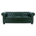 LIVING ROOM SET 3PCS MOBAR FK10912.08 PU LEATHER T.CHESTERFIELD--CYPRESS GREEN