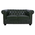LIVING ROOM SET 3PCS MOBAR FK10912.08 PU LEATHER T.CHESTERFIELD--CYPRESS GREEN