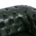 LIVING ROOM SET 3PCS MOBAR FK10912.08 PU LEATHER T.CHESTERFIELD--CYPRESS GREEN