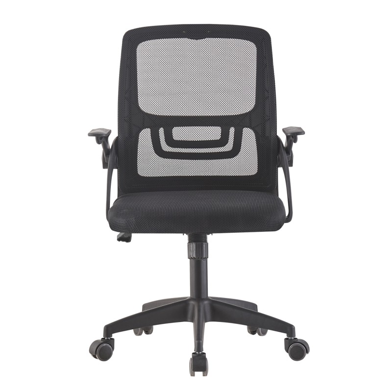 OFFICE CHAIR NETTIS FK1220.01 BLACK MESH--POLYPROPYLENE BASE 47x47x109-119Hcm