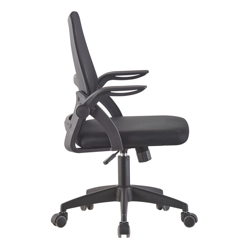 OFFICE CHAIR NETTIS FK1220.01 BLACK MESH--POLYPROPYLENE BASE 47x47x109-119Hcm