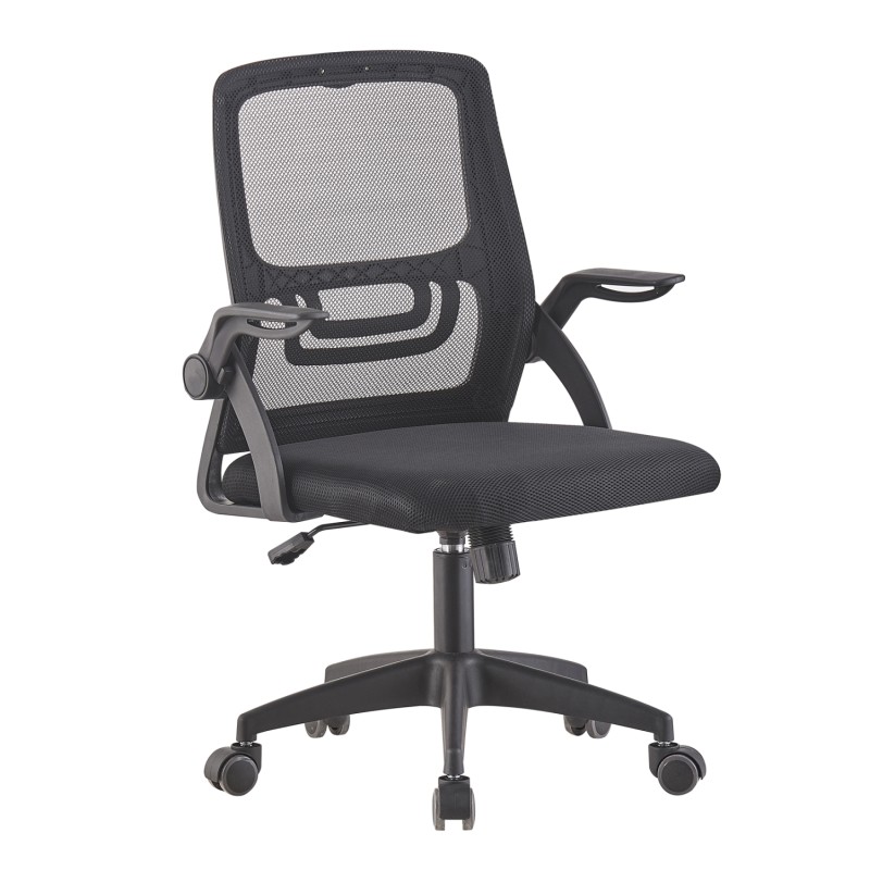 OFFICE CHAIR NETTIS FK1220.01 BLACK MESH--POLYPROPYLENE BASE 47x47x109-119Hcm