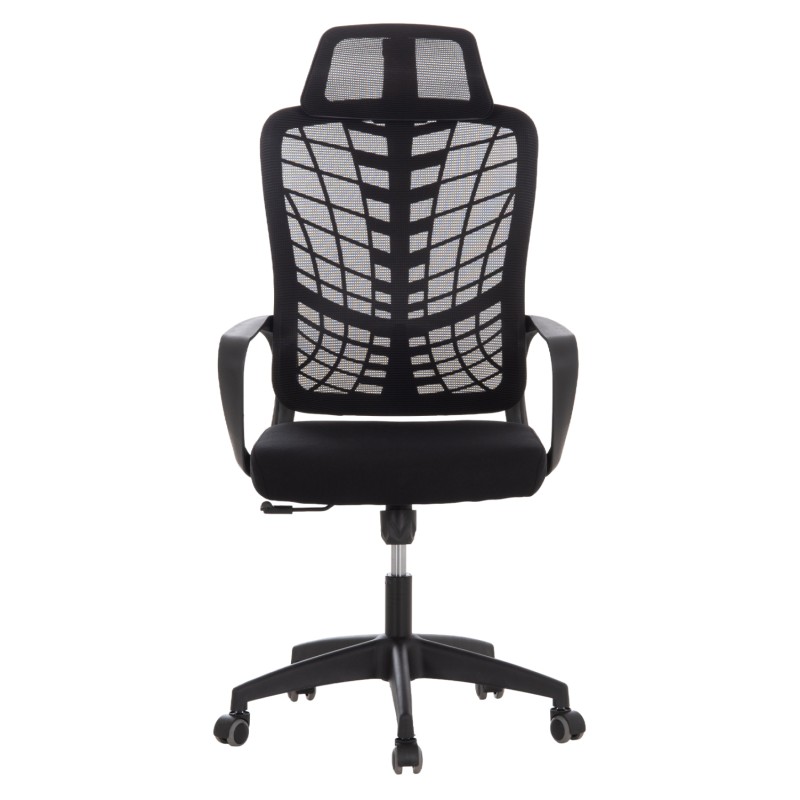 OFFICE CHAIR ELVAR FK1219.01 BLACK MESH--POLYPROPYLENE BASE 63x56x125Hcm. OFFICE CHAIR ELVAR FK1219.01 BLACK MESH--POLYPROPYLENE BASE 63x56x125Hcm.