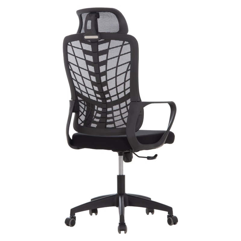 OFFICE CHAIR ELVAR FK1219.01 BLACK MESH--POLYPROPYLENE BASE 63x56x125Hcm. OFFICE CHAIR ELVAR FK1219.01 BLACK MESH--POLYPROPYLENE BASE 63x56x125Hcm.
