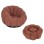 SET SWIVELLING ARMCHAIR WITH ROUND STOOL GRYMM FK10928.02 PINK BOUCLE FABRIC