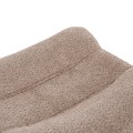 LOUNGE ARMCHAIR WITH FOOTREST BRYM FK10929.08 BROWNISH BEIGE BOUCLE-BLACK LEGS 80x95x95Hcm.