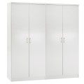 TWO WARDROBES 2-LEAF JENNA FK11350.05 MELAMINE IN WHITE 160x43x181Hcm.