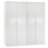 TWO WARDROBES 2-LEAF JENNA FK11350.05 MELAMINE IN WHITE 160x43x181Hcm.