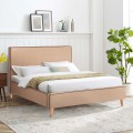 DOUBLE BED WITH MATTRESS INDRA FK10810.02 BEIGE FABRIC--FOR MATTRESS 160x200cm. DOUBLE BED WITH MATTRESS INDRA FK10810.02 BEIGE FABRIC--FOR MATTRESS 160x200cm.
