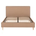 DOUBLE BED WITH MATTRESS INDRA FK10810.02 BEIGE FABRIC--FOR MATTRESS 160x200cm. DOUBLE BED WITH MATTRESS INDRA FK10810.02 BEIGE FABRIC--FOR MATTRESS 160x200cm.