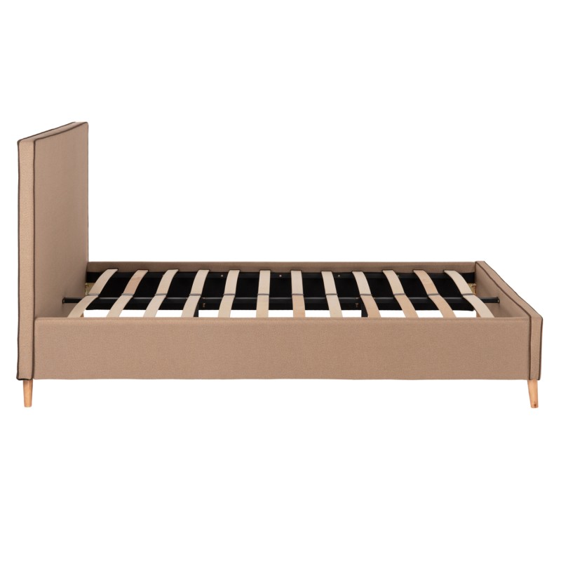 DOUBLE BED WITH MATTRESS INDRA FK10810.02 BEIGE FABRIC--FOR MATTRESS 160x200cm. DOUBLE BED WITH MATTRESS INDRA FK10810.02 BEIGE FABRIC--FOR MATTRESS 160x200cm.