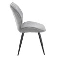 DINING CHAIR GAFF FK18425.01 LIGHT GREY FABRIC-METAL BLACK LEGS 49x63x90Hcm. DINING CHAIR GAFF FK18425.01 LIGHT GREY FABRIC-METAL BLACK LEGS 49x63x90Hcm.