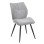 DINING CHAIR GAFF FK18425.01 LIGHT GREY FABRIC-METAL BLACK LEGS 49x63x90Hcm.