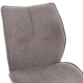 DINING CHAIR GAFF FK18425.01 LIGHT GREY FABRIC-METAL BLACK LEGS 49x63x90Hcm. DINING CHAIR GAFF FK18425.01 LIGHT GREY FABRIC-METAL BLACK LEGS 49x63x90Hcm.