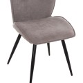 DINING CHAIR GAFF FK18425.01 LIGHT GREY FABRIC-METAL BLACK LEGS 49x63x90Hcm. DINING CHAIR GAFF FK18425.01 LIGHT GREY FABRIC-METAL BLACK LEGS 49x63x90Hcm.