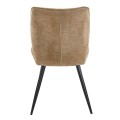DINING CHAIR GAFF FK18425.03 TAUPE FABRIC-METAL BLACK LEGS 49x63x90Hcm. DINING CHAIR GAFF FK18425.03 TAUPE FABRIC-METAL BLACK LEGS 49x63x90Hcm.