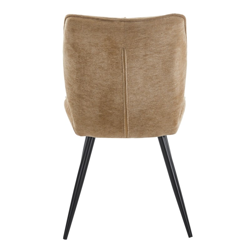 DINING CHAIR GAFF FK18425.03 TAUPE FABRIC-METAL BLACK LEGS 49x63x90Hcm. DINING CHAIR GAFF FK18425.03 TAUPE FABRIC-METAL BLACK LEGS 49x63x90Hcm.