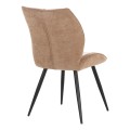 DINING CHAIR GAFF FK18425.03 TAUPE FABRIC-METAL BLACK LEGS 49x63x90Hcm. DINING CHAIR GAFF FK18425.03 TAUPE FABRIC-METAL BLACK LEGS 49x63x90Hcm.
