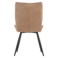 DINING CHAIR GAFF FK18425.03 TAUPE FABRIC-METAL BLACK LEGS 49x63x90Hcm. DINING CHAIR GAFF FK18425.03 TAUPE FABRIC-METAL BLACK LEGS 49x63x90Hcm.