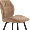 DINING CHAIR GAFF FK18425.03 TAUPE FABRIC-METAL BLACK LEGS 49x63x90Hcm. DINING CHAIR GAFF FK18425.03 TAUPE FABRIC-METAL BLACK LEGS 49x63x90Hcm.