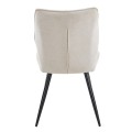 DINING CHAIR GAFF FK18425.02 BEIGE FABRIC-METAL BLACK LEGS 49x63x90Hcm. DINING CHAIR GAFF FK18425.02 BEIGE FABRIC-METAL BLACK LEGS 49x63x90Hcm.