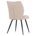 DINING CHAIR GAFF FK18425.02 BEIGE FABRIC-METAL BLACK LEGS 49x63x90Hcm. DINING CHAIR GAFF FK18425.02 BEIGE FABRIC-METAL BLACK LEGS 49x63x90Hcm.