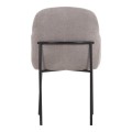 DINING CHAIR MANIDO FK18429.01 GREY FABRIC--BLACK METAL LEGS 54x61x87Hcm. DINING CHAIR MANIDO FK18429.01 GREY FABRIC--BLACK METAL LEGS 54x61x87Hcm.
