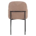 DINING CHAIR MANIDO FK18429.03 TAUPE FABRIC--BLACK METAL LEGS 54x61x87Hcm. DINING CHAIR MANIDO FK18429.03 TAUPE FABRIC--BLACK METAL LEGS 54x61x87Hcm.