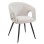 DINING CHAIR CORNEL FK18431.02 BEIGE FABRIC--BLACK METAL LEGS 59x56x79Hcm.