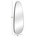 WALL MIRROR CRITHER FK4486.11 MDF FRAME IN BLACK COLORING 49x140Hcm.