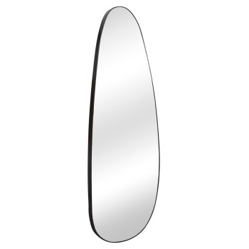 WALL MIRROR CRITHER FK4486.11 MDF FRAME IN BLACK COLORING 49x140Hcm.