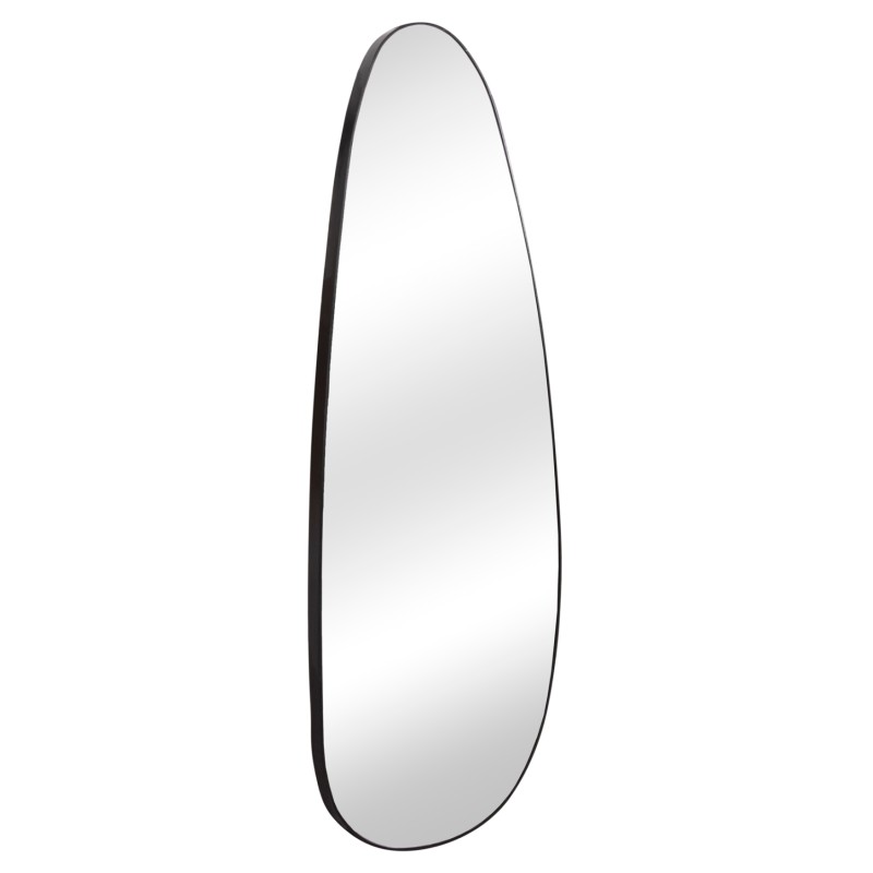 WALL MIRROR CRITHER FK4486.11 MDF FRAME IN BLACK COLORING 49x140Hcm.