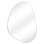 WALL MIRROR IRREGU FK4487.12 MDF FRAME IN WHITE COLORING 60x80Hcm.