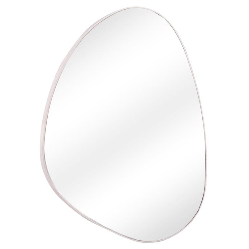 WALL MIRROR IRREGU FK4487.12 MDF FRAME IN WHITE COLORING 60x80Hcm.
